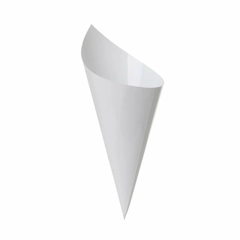 Party Animal Direct Paper Partyware FS PAPER SNACK CONE WHITE 10PK