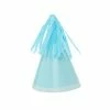 Party Animal Direct Paper Partyware FS PARTY HAT WITH TASSEL TOPPER PASTEL BLUE 10PK