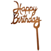 Party Animal Direct ROSE GOLD HAPPY BIRTHDAY ACRYLIC TOPPER Cake Making Supplies