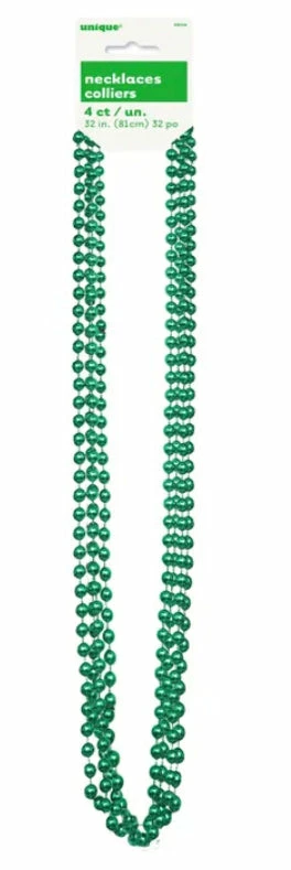 Party Animal Direct Costumes Green Bead Necklace