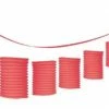 Party Animal Direct PAPER LANTERN GARLAND - RED