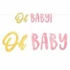 Party Animal Direct OH BABY GIRL LETTER BANNER