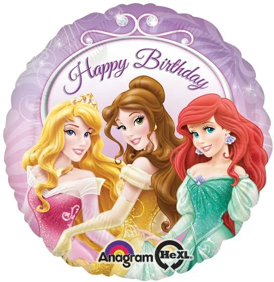 Party Animal Direct Princess Happy Birthday Foil