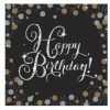 Party Animal Direct SPARKLING CELEBRATION HAPPY BIRTHDAY NAPKINS / SERVIETTES (PACK OF 16)