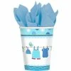 Party Animal Direct Baby Shower SHOWER WITH LOVE BOY PAPER CUPS (PACK OF 8)