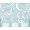Party Animal Direct WHITE SWIRL DECORATIONS (PACK OF 12)
