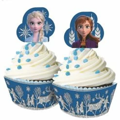 Party Animal Direct FROZEN 2 GLITTER CUPCAKE KIT (PACK OF 24)