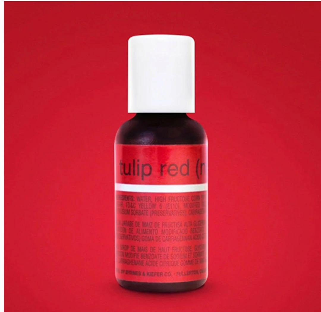 Party Animal Direct Tulip Red Liquid Colour 0.7oz Cake Making Supplies