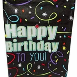 Party Animal Direct Happy Birthday Brilliant Birthday Plastic Table Cover Multicolour