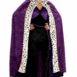 Party Animal Direct ADULT PURPLE VELVETEEN QUEEN ROBE