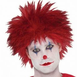 Party Animal Direct Evil Clown Wig - Red Wigs