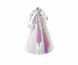 Five Star FS PARTY HAT WITH TASSEL TOPPER IRIDESCENT 10PK Paper Partyware