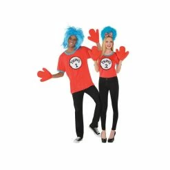 Party Animal Direct Adult Thing 1 And Thing 2 Costume Kit