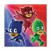 Party Animal Direct Pack Of 16 PJ Masks Small Napkins.