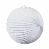 Party Animal Direct WHITE ACCORDION PAPER LANTERN 25CM