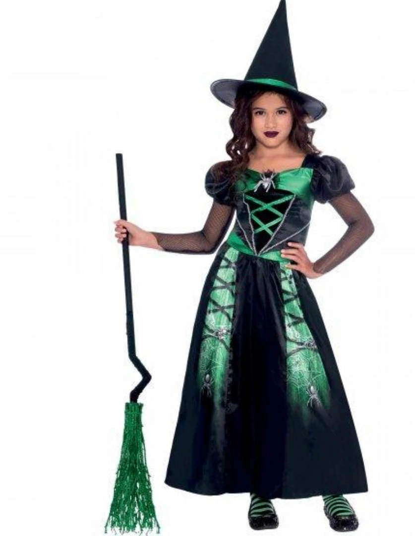 Party Animal Direct Costume Spider Witch Girls 3-4 Years