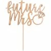 Party Animal Direct Bridal Shower / Bride To Be Blush Wedding Future Mrs Rose Gold Cake Topper