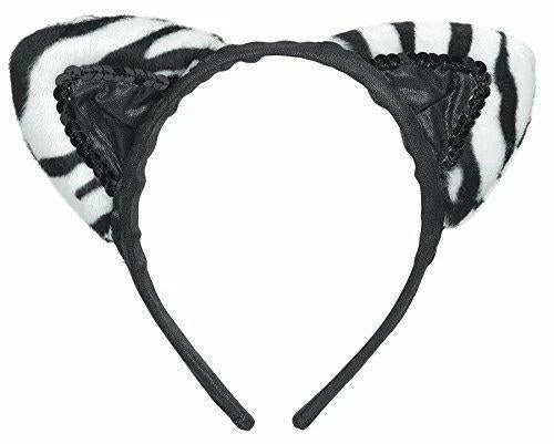Party Animal Direct ZEBRA EARS HEADBAND Costume Accessories