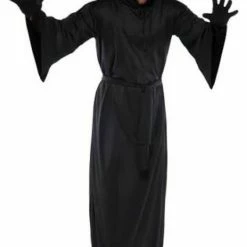 Party Animal Direct Costumes ADULT BLACK HORROR ROBE