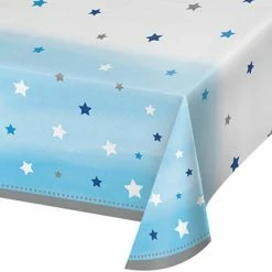Party Animal Direct ONE LITTLE STAR BOTS 1ST BIRTHDAY TABLE COVER