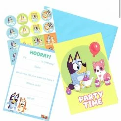 Party Animal Direct Bluey Invitations