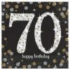 Party Animal Direct SPARKLING CELEBRATION 70TH BIRTHDAY LARGE NAPKINS / SERVIETTES (PACK OF 16)