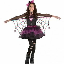 Party Animal Direct GIRLS MISS WICKED WEBB - MEDIUM 8-10 Kids Costumes