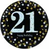 Party Animal Direct SPARKLING CELEBRATION 21ST BIRTHDAY LARGE PAPER PLATES (PACK OF 8)