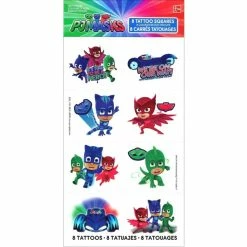 Party Animal Direct Pj Mask Temp Tattoo Party Favours PJ Masks