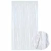 Party Animal Direct METALLIC WHITE DOOR CURTAIN 90CM X 200CM