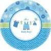 Party Animal Direct Shower With Love Boy It's A Baby Boy! Banquet Plates 26cm 8 Pk Baby Shower