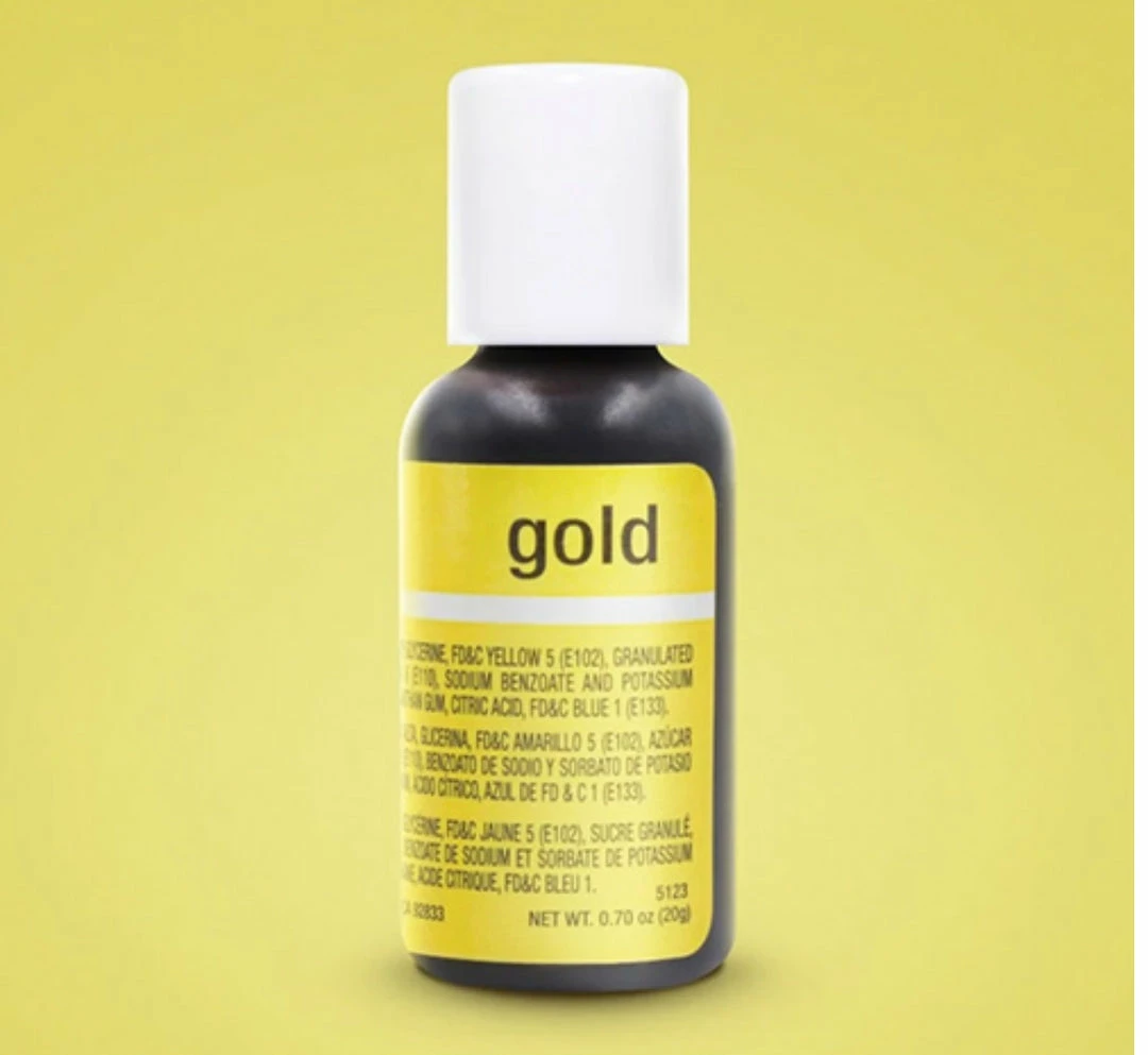 Party Animal Direct Cake Making Supplies Gold Liquid Colouring 0.7oz