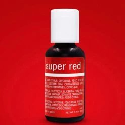 Party Animal Direct Super Red Liquid Colour 0.7oz Cake Making Supplies