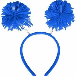 Party Animal Direct Pom Pom Blue Headband Costumes