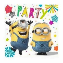 Party Animal Direct Despicable Me Lunch Size Serviettes Minions