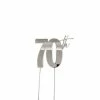 Party Animal Direct 70TH SILVER CAKE TOPPER