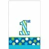 Party Animal Direct 1st Birthday SWEET STRIPES BOY PLASTIC TABLECLOTH