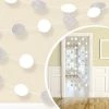 Party Animal Direct 6 DOT GARLAND - WHITE Silver