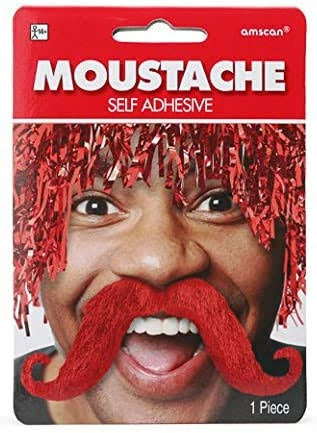 Party Animal Direct Costumes Red Moustache