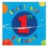 Party Animal Direct Blast Off 1st Birthday Luncheon Napkins