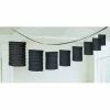Party Animal Direct PAPER LANTERN GARLAND - BLACK