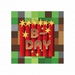 Party Animal Direct Army & Camo Party Minecraft TNT Party Luncheon Napkins