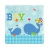Party Animal Direct Ahoy Whale Baby Boy Large Plates