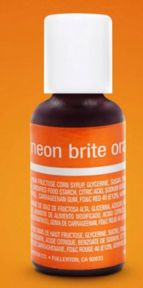 Party Animal Direct Neon Brite Orange Liquid Colouring 0.7oz