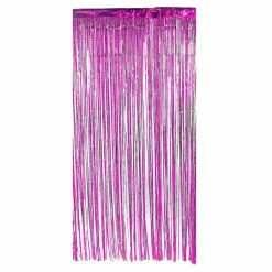 Party Animal Direct METALLIC HOT PINK FOIL CURTAIN 91.4CM X 2.4M
