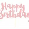 Party Animal Direct HAPPY BIRTHDAY PINK CAKE TOPPER