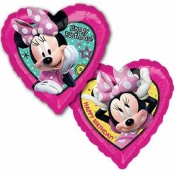 Party Animal Direct Minnie Mouse Happy Birthday Heart Foil
