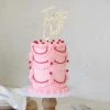 Party Animal Direct TWENTY ONE GOLD & CLEAR ACRYLIC CAKE TOPPER 21st Birthday