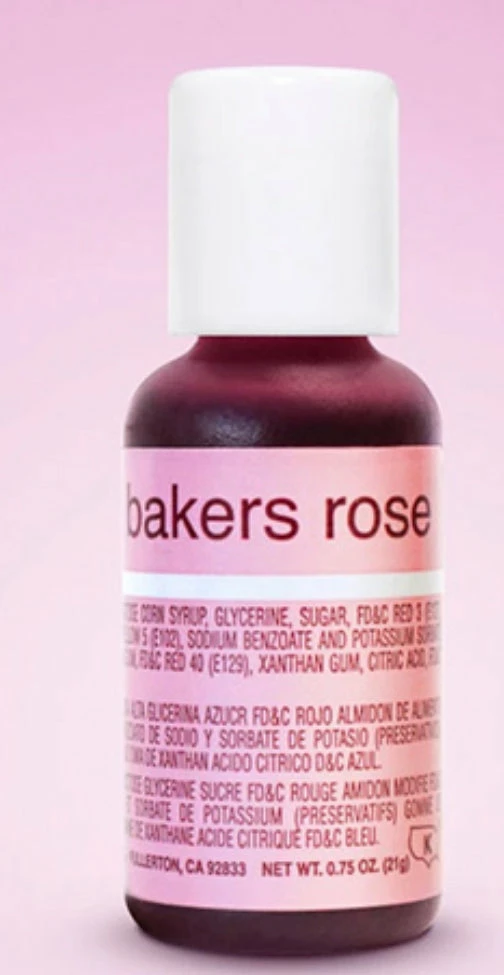 Party Animal Direct Bakers Rose Liquid Colouring 0.70oz Cake Making Supplies