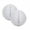 Party Animal Direct WHITE HONEYCOMB BALL 15CM (2 PACK)